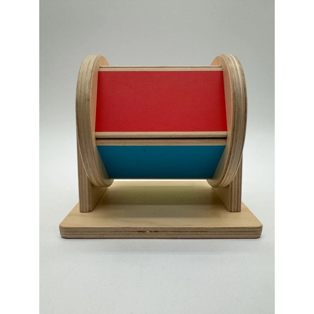 Lovevery Wooden Rotating Drum Baby Toy Montessori Sensory Tummy Time 2022